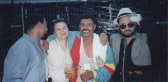 Dave Barker, Emma Steel (SkinUP), Winston Francis & Dennis Alcapone